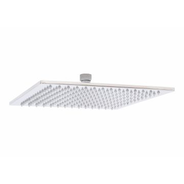 Soffione Doccia Quadrato Cromo in Acciaio Inox 18/10 ss Aisi 304 25x25 Mod. Seven Square