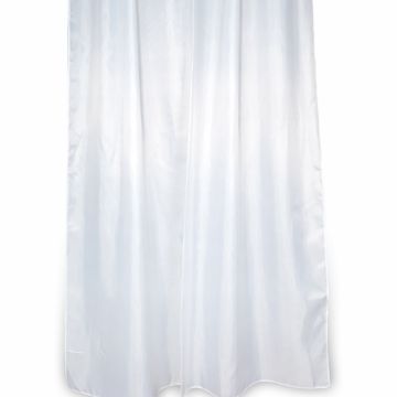 Tenda Doccia Bianca Tinta Unita Bianca in Poliestere varie misure disponibili Mod. Blanca