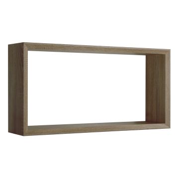 Mensola da parete rettangolare colore Noce segato 70x35 cm mod. Artù