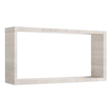 Mensola da parete rettangolare colore Rovere grigio 70x35 cm mod. Artù