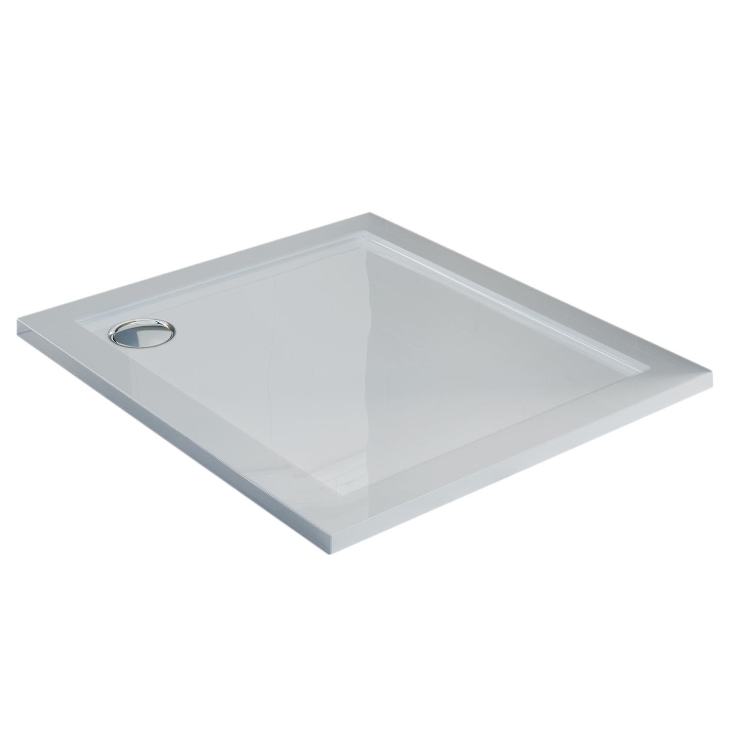 PIATTO DOCCIA ACRILICO 70x70 CM QUADRATO ANGOLARE BIANCO ULTRA SLIM